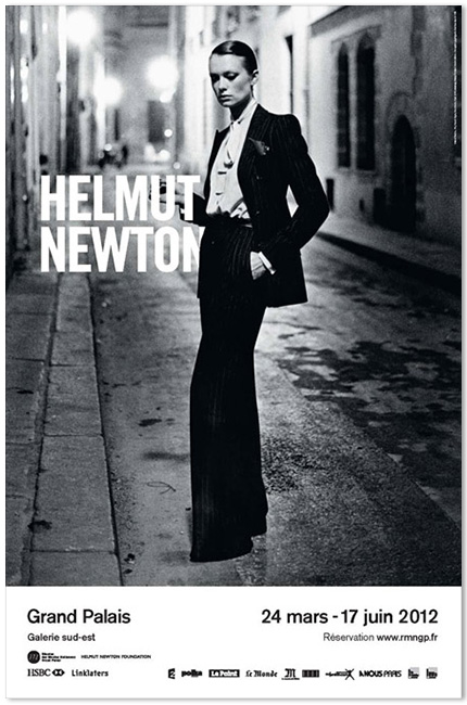 Helmut Newton Exhibition poster at the Grand Palais Paris